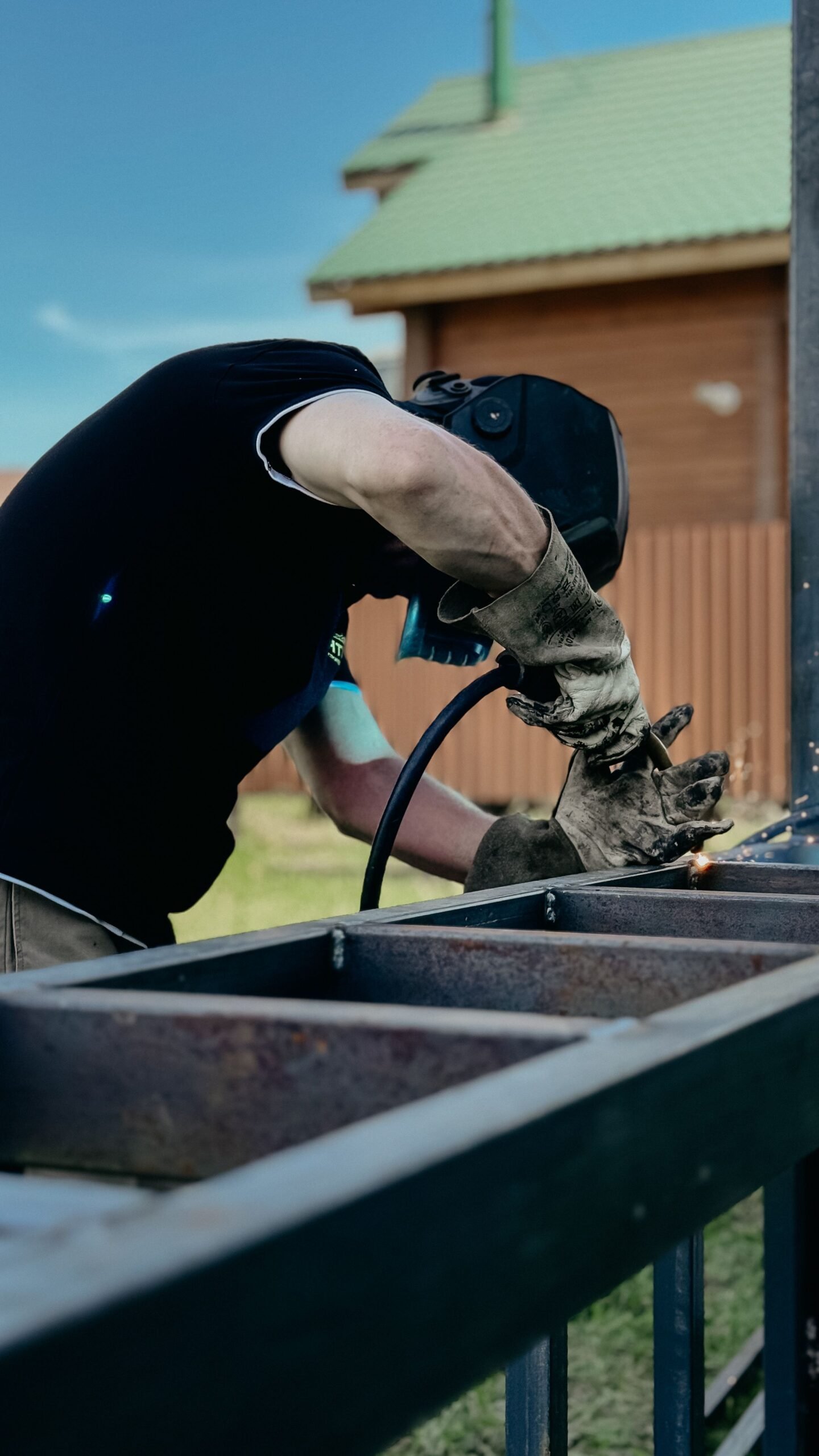 Arbeiten mit Schutzhandschuhen